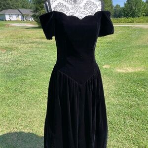 Patra Black Strapless Dress